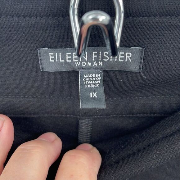 EILEEN FISHER BLACK TROUSERS Sz 1X - Picture 3 of 11
